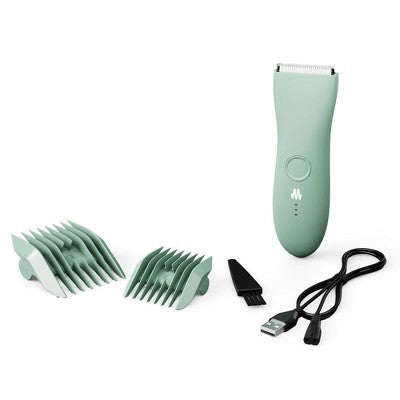 Meridian Trimmer Original Pubic & Body Hair Trimmer for Men & Women, Below-the-Belt Groomer, Ball Trimmer, Bikini Trimmer Sage - Imperfect Box