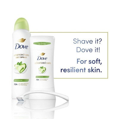 Dove Beauty Advanced Care Cool Essentials 72-Hour Women& Antiperspirant & Deodorant  2.6oz/2pk - New