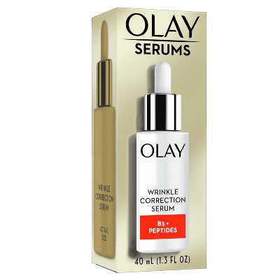 Olay Wrinkle Correction Serum Vitamin B3 + Collagen Peptides 1.3 fl oz - New