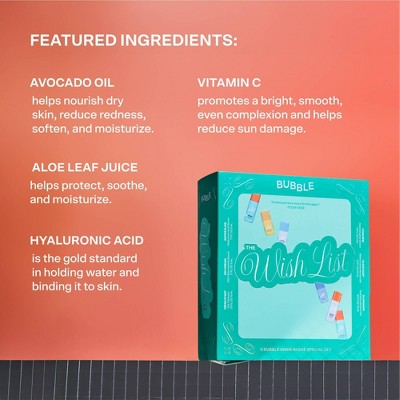 Bubble Skincare The Wish List Mini Essential Gift Set 6ct - Missing Box