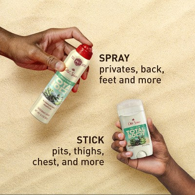 Old Spice Whole Body Deodorant Spray Aloe and Rain 3.5oz - Imperfect Container