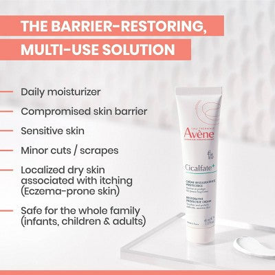 Avene Cicalfate+ Restorative Protective Skin Barrier Face Cream 1.3 oz - Imperfect Box