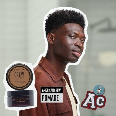 American Crew Men's Medium Hold; High Shine Hair Pomade Gel 3oz - Imperfect Container