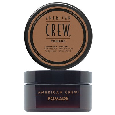 American Crew Men's Medium Hold; High Shine Hair Pomade Gel 3oz - Imperfect Container