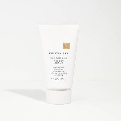 Kristin Ess Weightless Shine Air Dry Cream for Frizz Control, Curl Definition, Texture and Blow Out Prep 5 fl oz - Imperfect Container