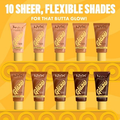 NYX Professional Makeup Buttermelt Glaze Skin Tint SPF 30 Almond Butta 1.01 fl oz - Imperfect Container
