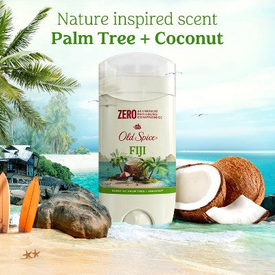 Old Spice Mens Solid Deodorant Fiji with Palm Tree Scent 3oz/2pk - Imperfect Container