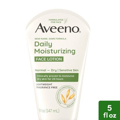 Aveeno Daily Moisturizing Prebiotic Oat Face Cream for Dry Skin 5fl oz - Imperfect Container