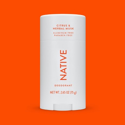 Native Solid Deodorant for Men & Women Citrus & Herbal Musk 2.65oz - Imperfect Container