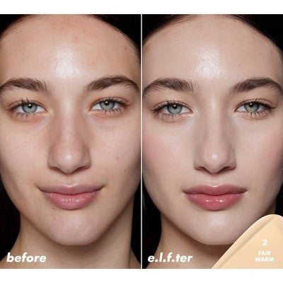 e.l.f. Halo Glow Skin Tint Foundation Mineral SPF 50 2 Fair Warm 1 fl oz - Imperfect Box