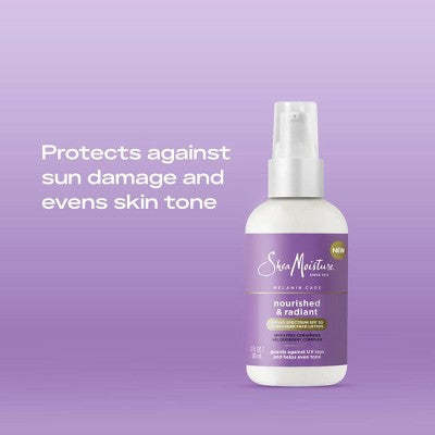 SheaMoisture Melanin Care Broad Spectrum SPF 30 Sunscreen Face Lotion 3 fl oz - Imperfect Container