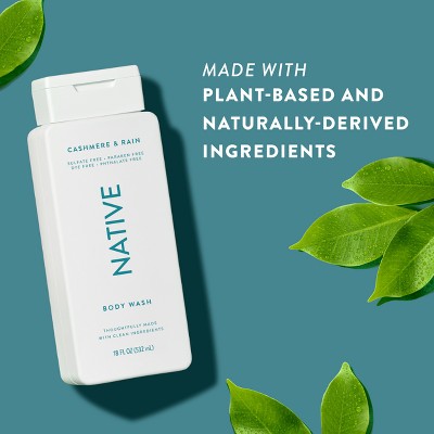 Native Body Wash Cashmere & Rain Sulfate Free 18 fl oz - Imperfect Container