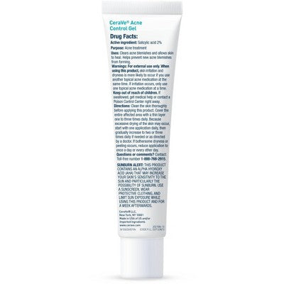CeraVe Salicylic Acid Acne Treatment Control Gel 1.35oz - Missing Box