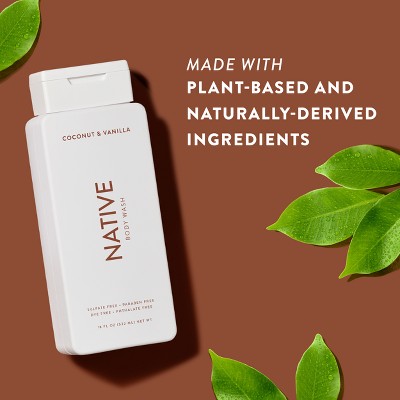 Native Body Wash Coconut Vanilla Sulfate Free 18 fl oz- Imperfect Container