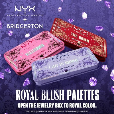 NYX Professional Makeup Bridgerton Royal Blush Buttermelt Blush Palette The Queen - Imperfect Container