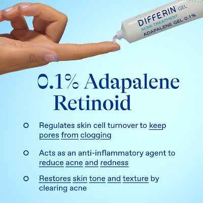 Differin Acne Retinoid Face and Body Treatment Gel Adapalene 0.1% 45g - Imperfect Box