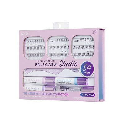 Falscara Studio The Artist Kit Lash Extension Kit Delicate Lash Clusters 57ct - Imperfect Box