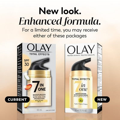 Olay Total Effects Face Moisturizer SPF 30 1.7 fl oz - New