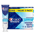 Crest 3D White Advanced Teeth Whitening Toothpaste Arctic Fresh 3.3oz - Imperfect Box
