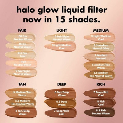 e.l.f. Halo Glow Liquid Filter Highlighter 7 Deep/Rich 1.06 fl oz - New