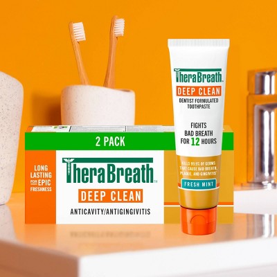 TheraBreath Deep Clean Toothpastes 4oz/2pk - Missing Box