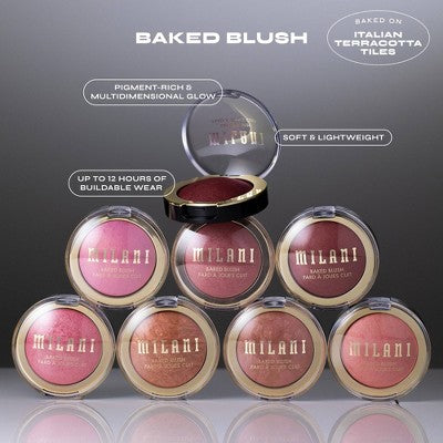 Milani Baked Blush Sparkling Rose - Imperfect Container