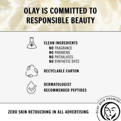 Olay Wrinkle Correction Serum Vitamin B3 + Collagen Peptides 1.3 fl oz - New