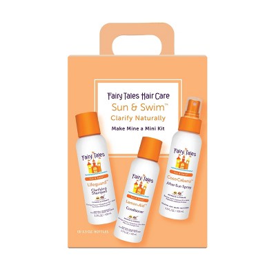 Fairy Tales Sun & Swim Shampoo, Conditioner and Spray Travel Kit 9.9 fl oz/3pk - New