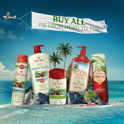 Old Spice Men's Fiji with Palm Tree Antiperspirant Deodorant 2.6oz - Imperfect Container