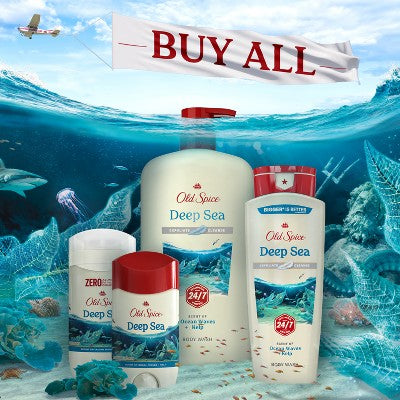 Old Spice Deep Sea Solid Antiperspirant & Deodorant for Men Sea Mineral Scent 2.6oz/2pk - New