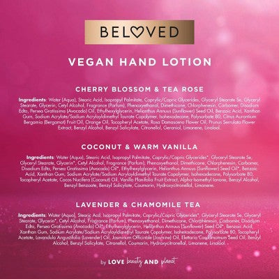 Beloved Hand Lotion Variety Gift Set 3ct - Imperfect Box