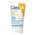 CeraVe Hydrating Sheer Sunscreen Lotion Face and Body SPF30 5oz - Imperfect Container