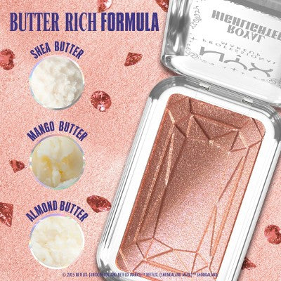 NYX Professional Makeup Bridgerton Royal Highlighter Buttermelt Iridescent Peach 0.17oz - New