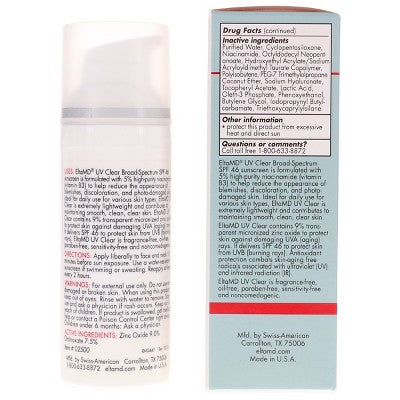 EltaMD UV Clear Broad-Spectrum SPF 46 Facial Sunscreen 1.7 oz - Imperfect Box