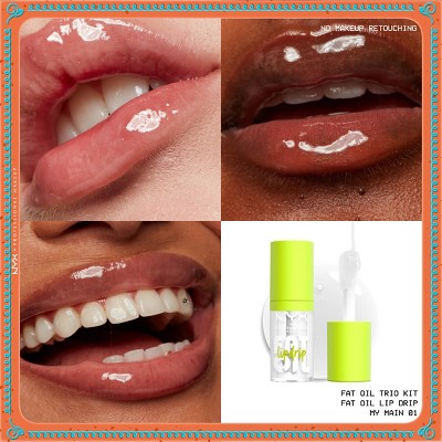 NYX Professional Makeup Fat Oil Lip Drip Holiday Trio Lip Gloss 3 pc - New