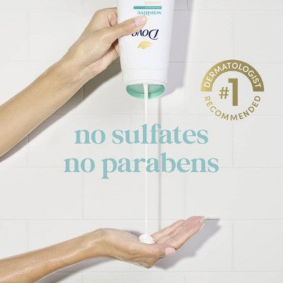 Dove Beauty Sensitive Skin Body Wash Pump Gentle Hypoallergenic Formula 24hr Lotion-Soft Skin 30.6 fl oz - Imperfect Container