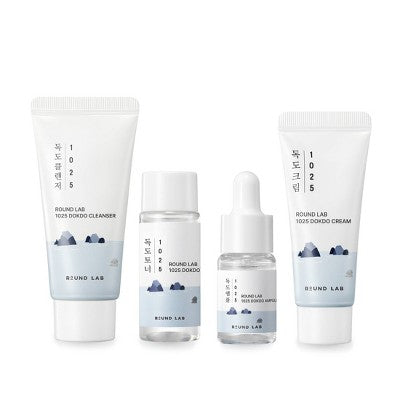 Round Lab 1025 Dokdo Travel Skincare Gift Set 4pc - Imperfect Box