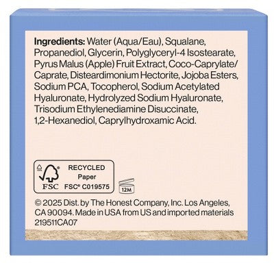 Honest Beauty Hydrogel Cream with Hyaluronic Acid 1.7 fl oz - New