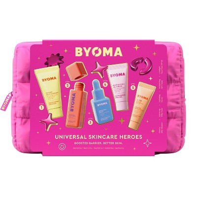 BYOMA Universal Skincare Heroes Gift Set with Makeup Bag 5pc - Missing Box