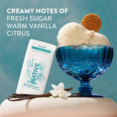 Native Passport Limited Edition Global Flavors Deodorant Italian Vanilla Gelato 2.65 fl oz - Imperfect Container