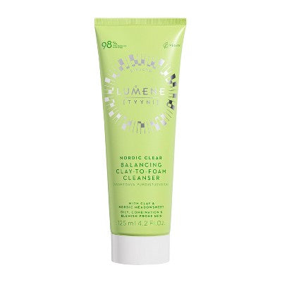 Lumene Nordic Clear Tyyni Balancing Clay-to-Foam Cleanser 4.2 fl oz - New