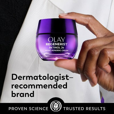Olay Regenerist Retinol 24 + Peptide Night Face Moisturizer Mini Size 0.5oz - New
