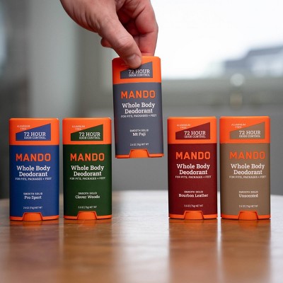Mando Whole Body Men's Smooth Solid Deodorant Pro Sport 2.6oz - Imperfect Container