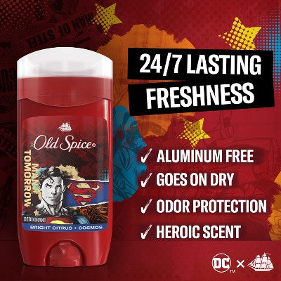 Old Spice Deodorant, Body Wash Shampoo Holiday DC Batman Gift Set 4pc 15.9oz - Imperfect Box