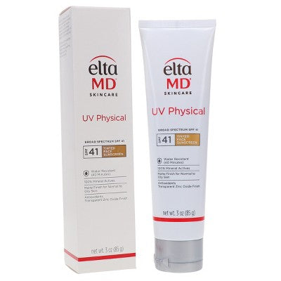 EltaMD UV Physical Broad Spectrum SPF 41 Lightly Tinted Facial 3 oz - Imperfect Box