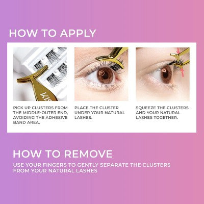 KISS Products imPRESS Press-On Self Adhesive Eyelashes Natural & Wispy 50ct - New