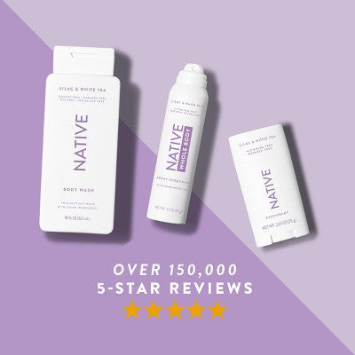 Native Solid Deodorant Lilac & White Tea 2.65oz - New