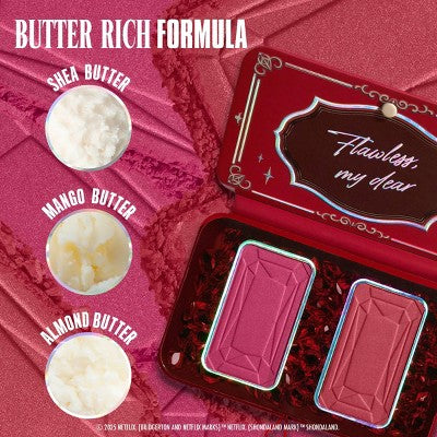NYX Professional Makeup Bridgerton Royal Blush Buttermelt Blush Palette The Queen - Imperfect Container