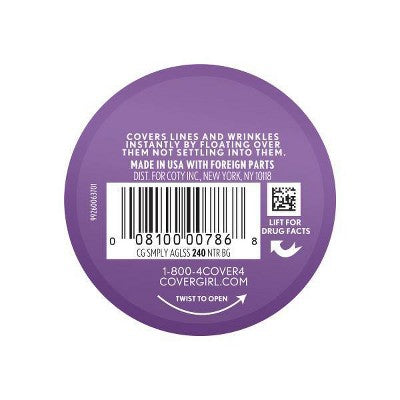 COVERGIRL + Olay Simply Ageless Wrinkle Defying Foundation Compact 240 Natural Beige 0.4oz - New