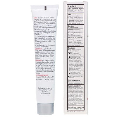 EltaMD UV Sheer Broad-Spectrum SPF 50+ Face and Body Sunscreen 3 oz - Missing Box